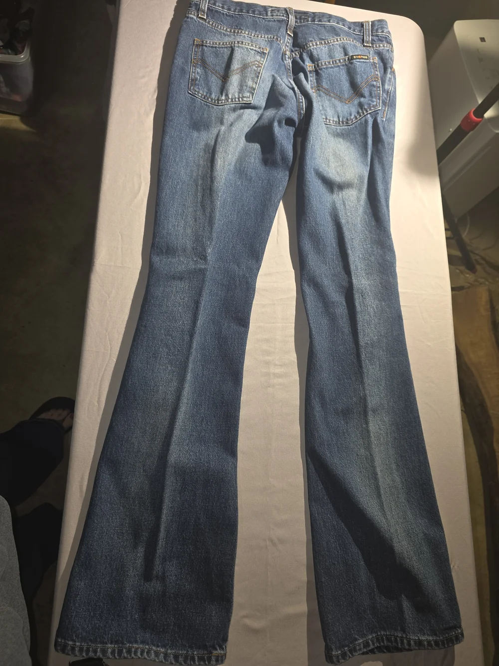 Energie Men's Bootcut Jeans in Medium Blue 32